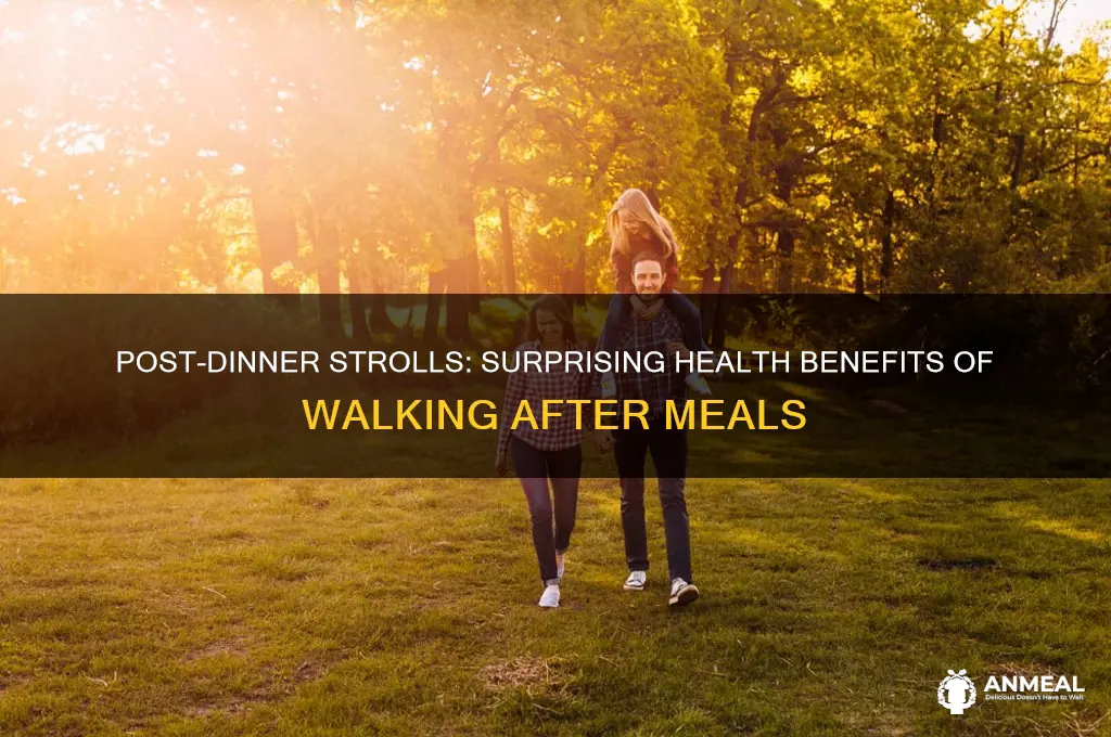 what is the benefits of walking after dinner