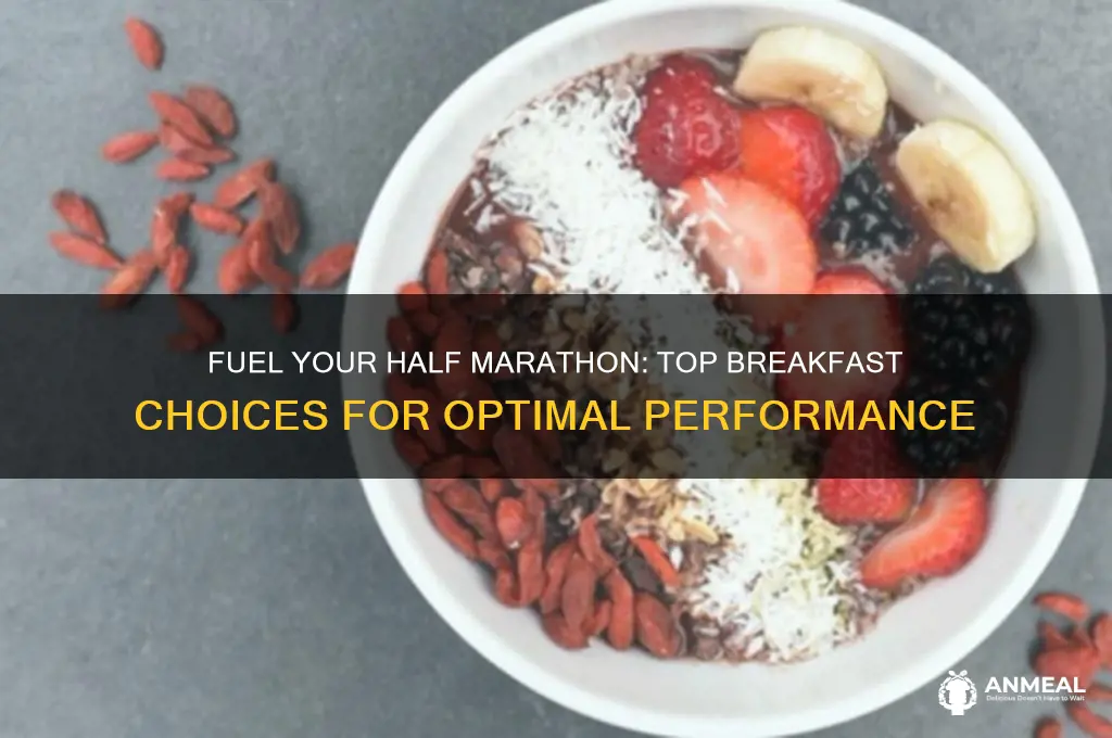 what is the best breakfast before a half marathon