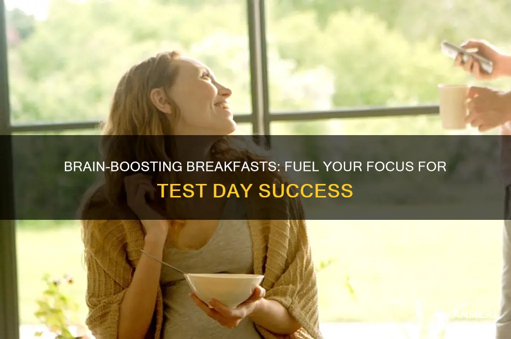 what is the best breakfast before a test