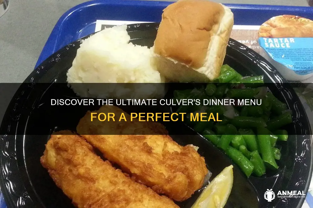 what is the best culvers dinner