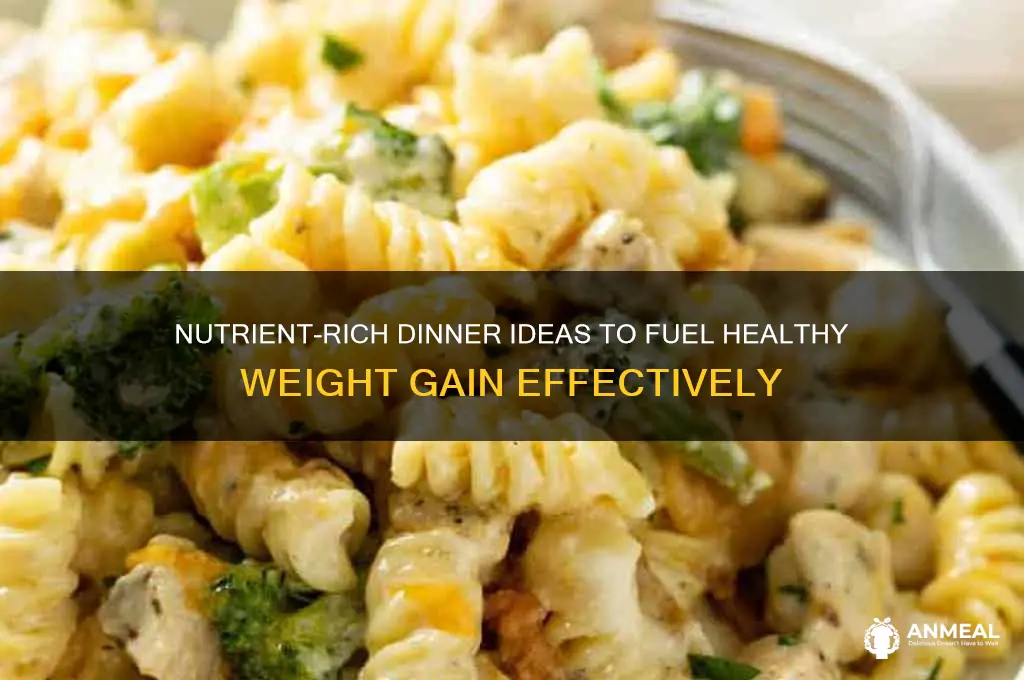 what is the best dinner for weight gain