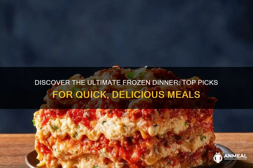 what is the best frozen dinner