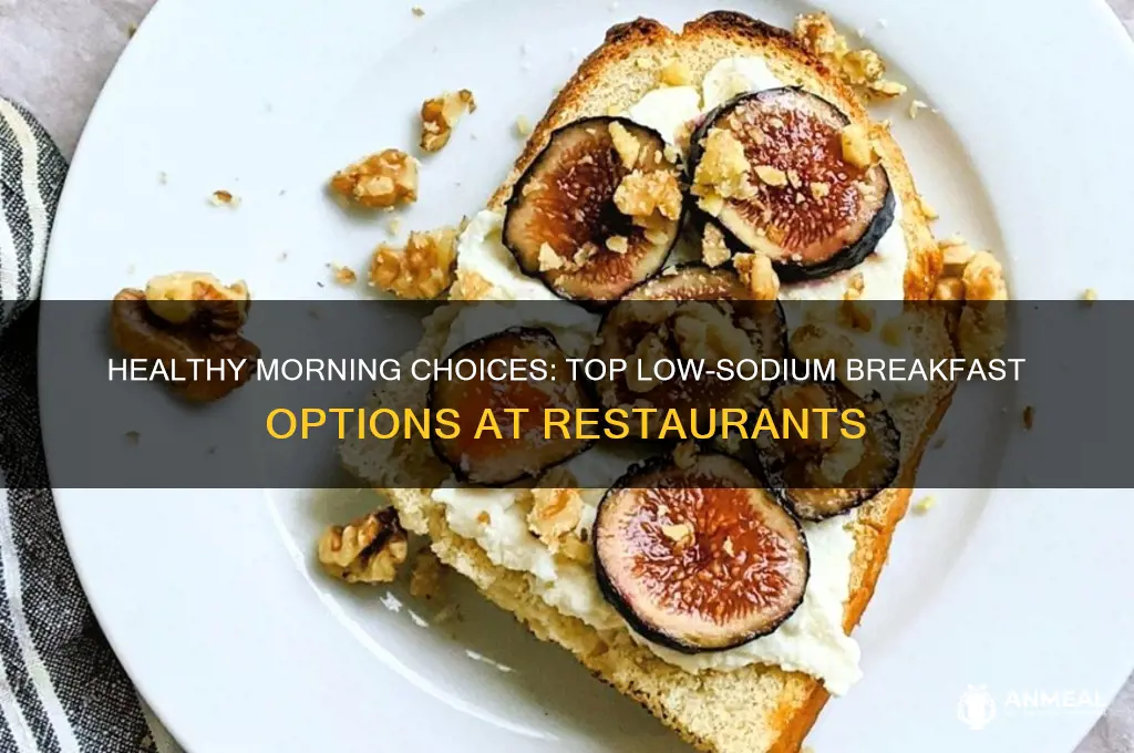 what is the best low sodium breakfast at a restaurant