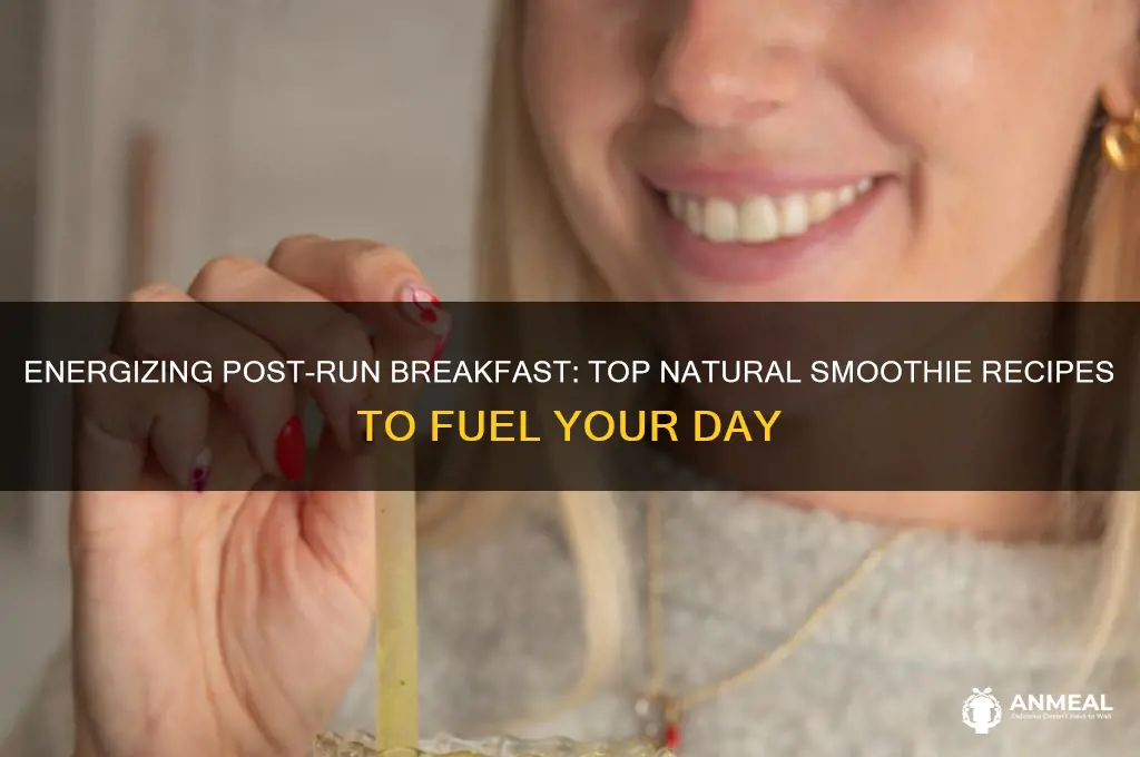what is the best natural smotthie for breakfast after arun