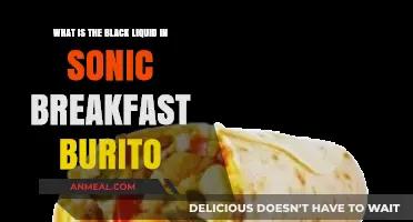 Sonic Breakfast Burrito Mystery: Unveiling the Black Liquid Inside