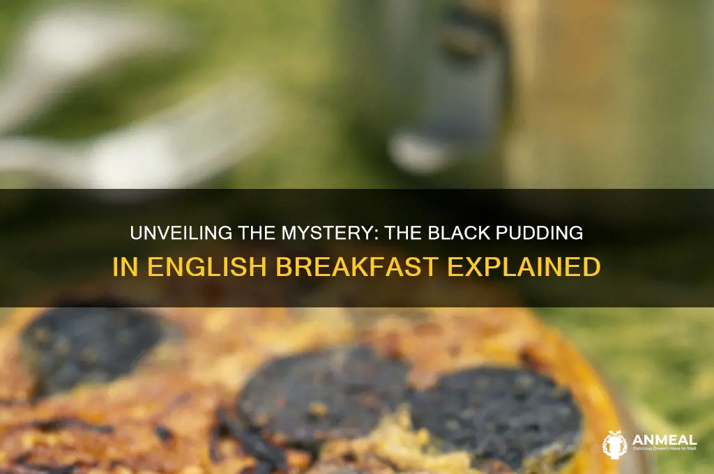what is the black thing on an english breakfast