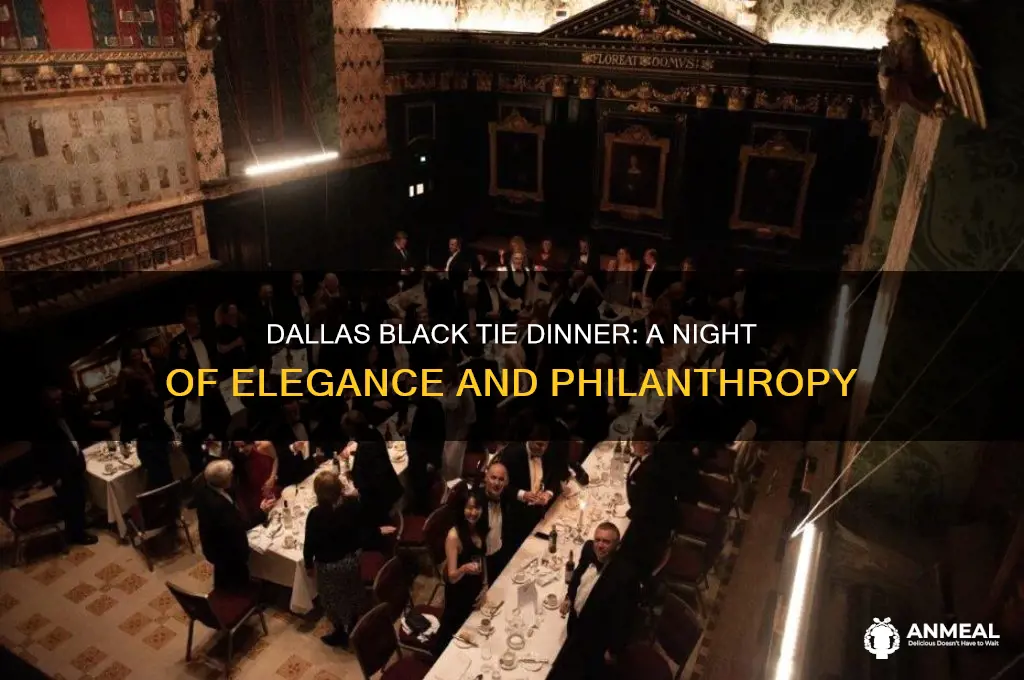 what is the black tie dinner dallas