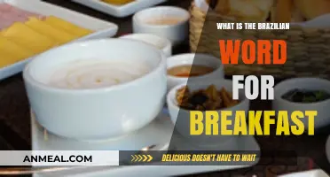 Discovering Brazil's Morning Meal: What's the Brazilian Word for Breakfast?