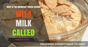 Milk-Cooked Breakfast Cereal: Unveiling the Name and Its Appeal