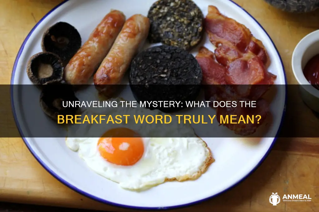 what is the breakfast word