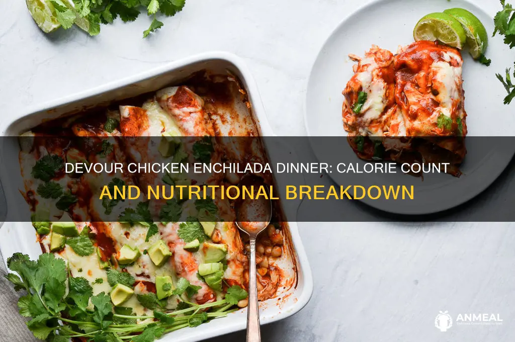 what is the calorie count for devour chicken enchilada dinner