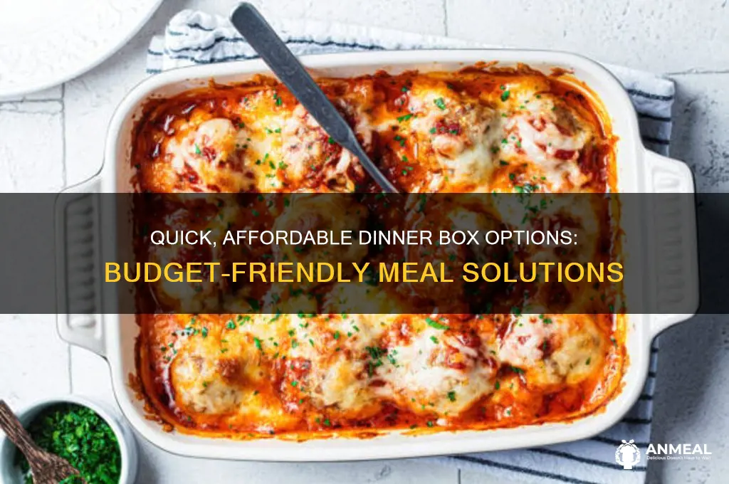 what is the cheapest and fastest dinner box