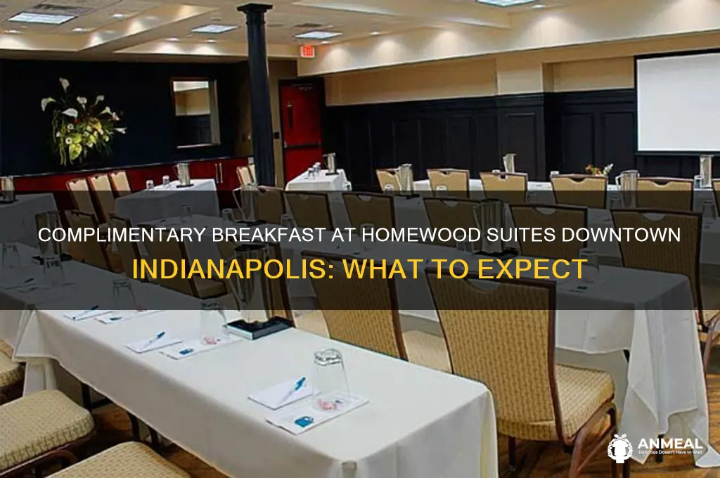what is the complimentary breakfast at homewood suites downtown indianapolis