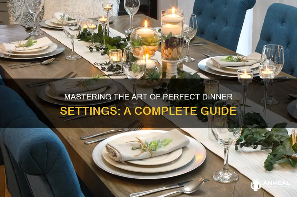 what is the correct dinner settings