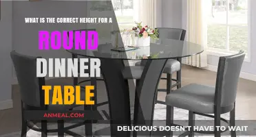 Choosing the Perfect Round Dinner Table Height for Comfort and Style