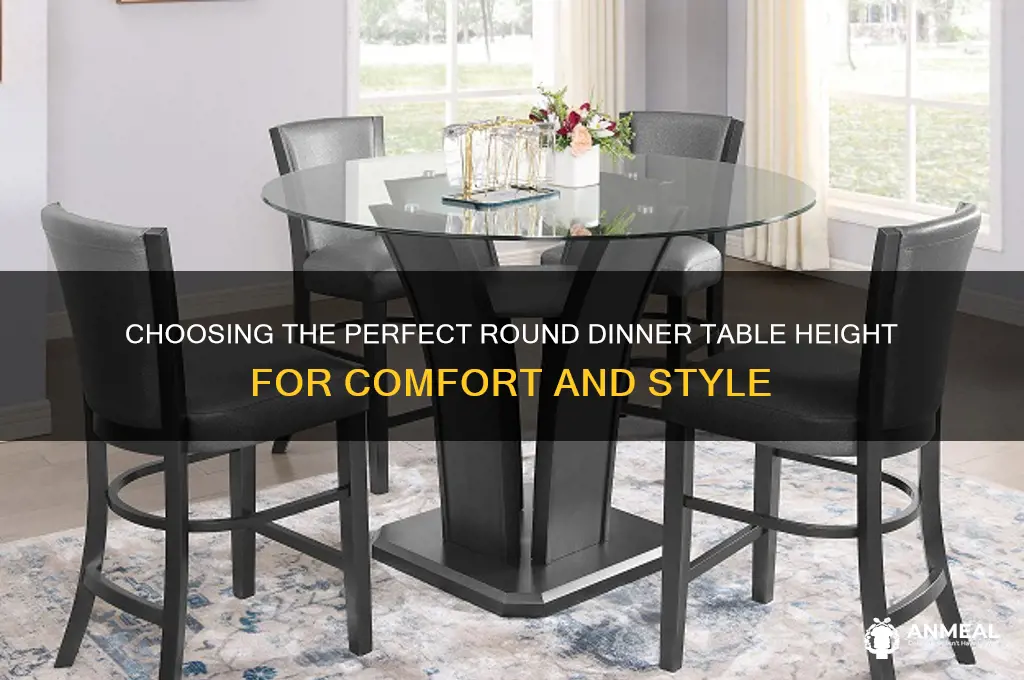 what is the correct height for a round dinner table