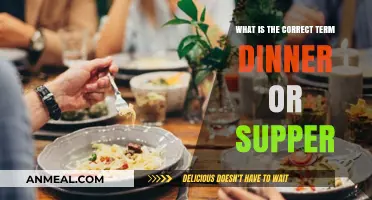 Dinner vs. Supper: Understanding the Correct Term for Your Evening Meal