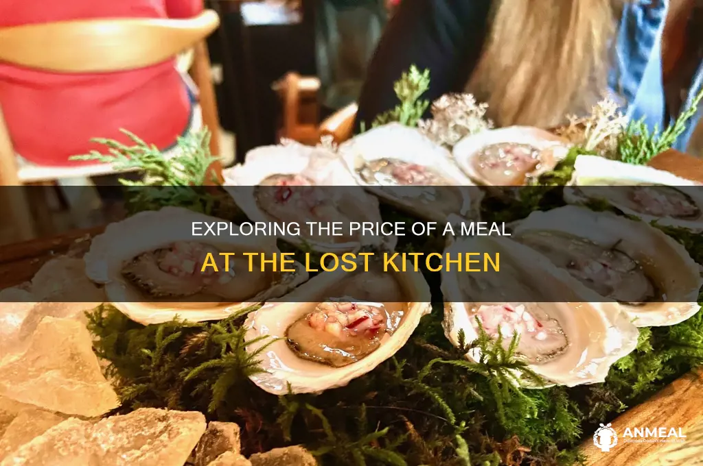 what is the cost for dinner at the lost kitchen