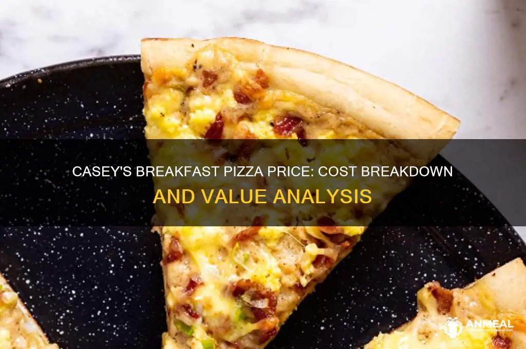 what is the cost if a casey breakfast pizza