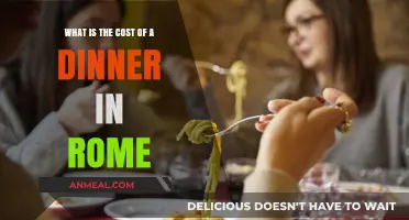 Exploring Rome's Dining Scene: Average Cost of a Dinner in the Eternal City
