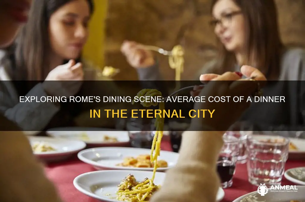 what is the cost of a dinner in rome
