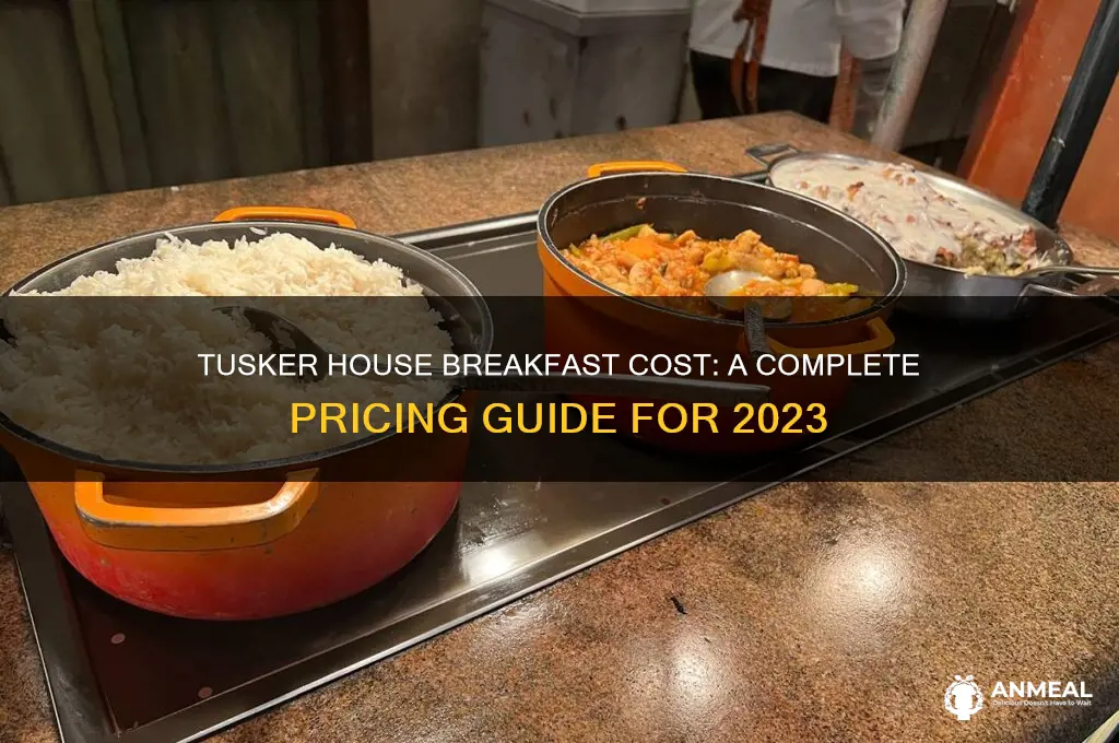 what is the cost of breakfast at tusker house