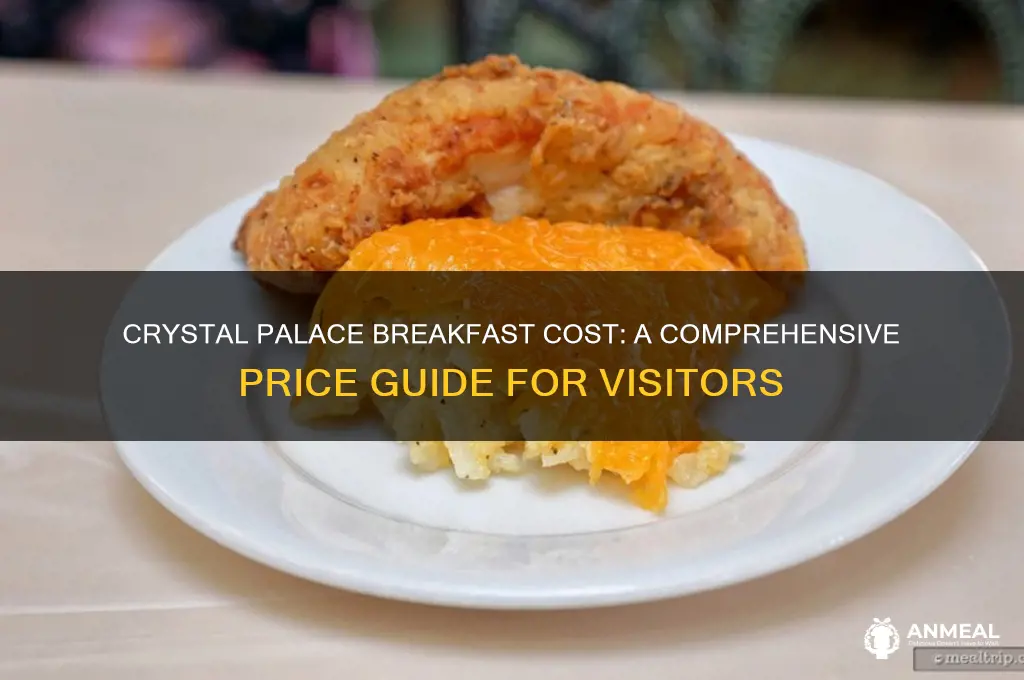 what is the cost of the crystal palace breakfast