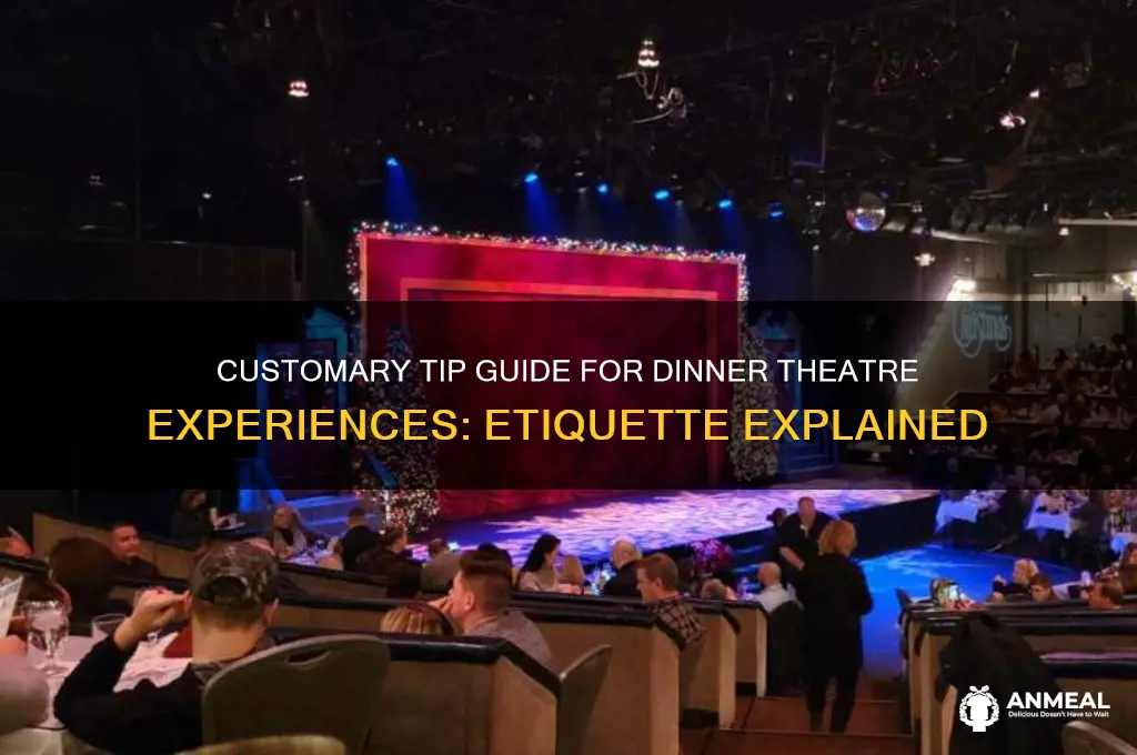 what is the customary tip for dinner theatre