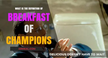 Unveiling the True Meaning of a Champion's Breakfast
