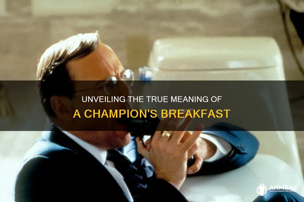 what is the definition of breakfast of champions