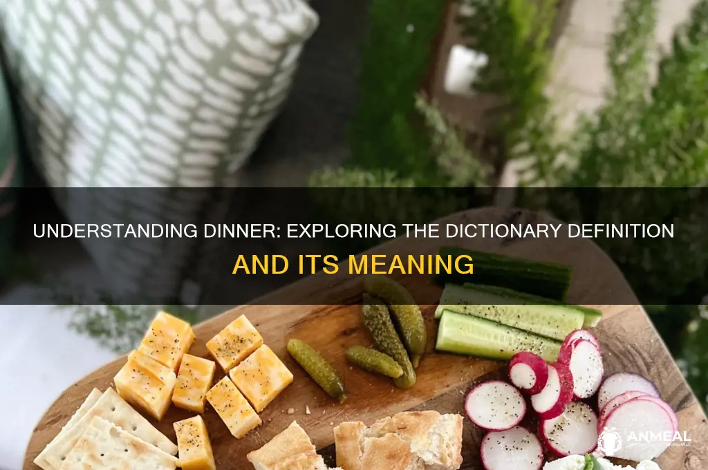 what is the dictionary definition of dinner