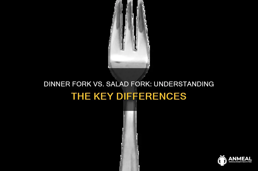 what is the difference between a dinner fork and salad