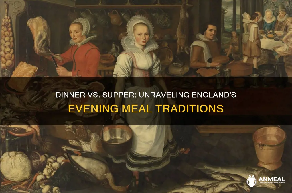 what is the difference between dinner and supper in england