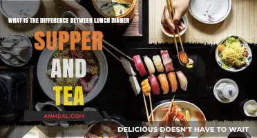 Lunch, Dinner, Supper, Tea: Decoding Meal Names and Traditions