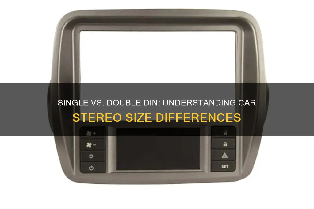 what is the difference between single dinn and doble dinn
