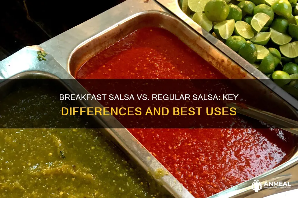 what is the differencebetween breakfast salsa and salsa