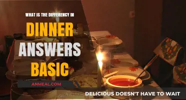 Understanding the Basic Differences in Dinner Answers: A Simple Guide
