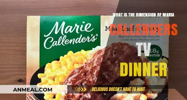 Maria Callender's TV Dinner: Unveiling Its Compact Dimensions