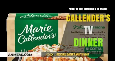 Marie Callender's TV Dinner Dimensions: A Complete Size Guide