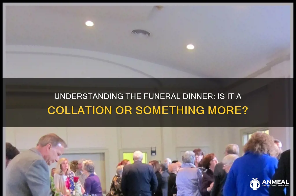 what is the dinner after a funeral a collation