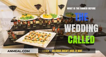 The Pre-Wedding Dinner: Unveiling the Name and Traditions