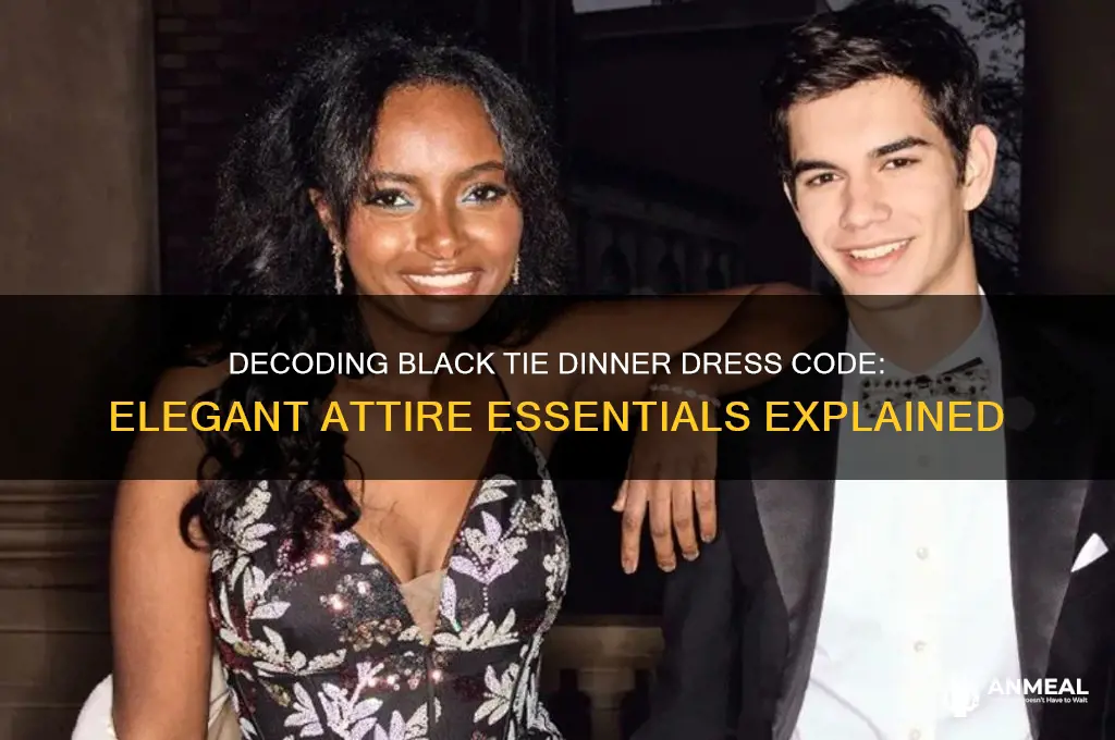 what is the dress code for a black tie dinner