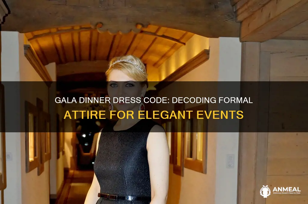 what is the dress code for a gala dinner