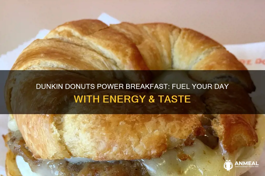what is the dunkin donuts power breakfast