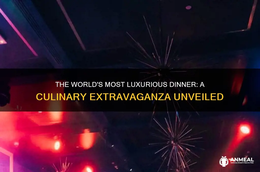 what is the fanciest dinner in the world