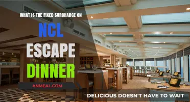 NCL Escape Dinner Fixed Surcharge Explained: Costs and Details
