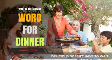 Discovering the German Word for Dinner: A Cultural and Linguistic Insight