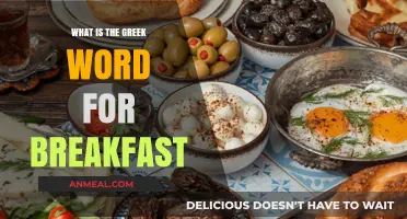 Exploring the Greek Word for Breakfast: A Morning Meal's Ancient Name