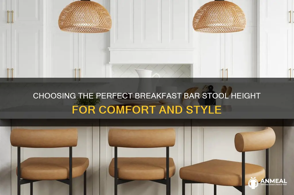 what is the height of a breakfast bar stool