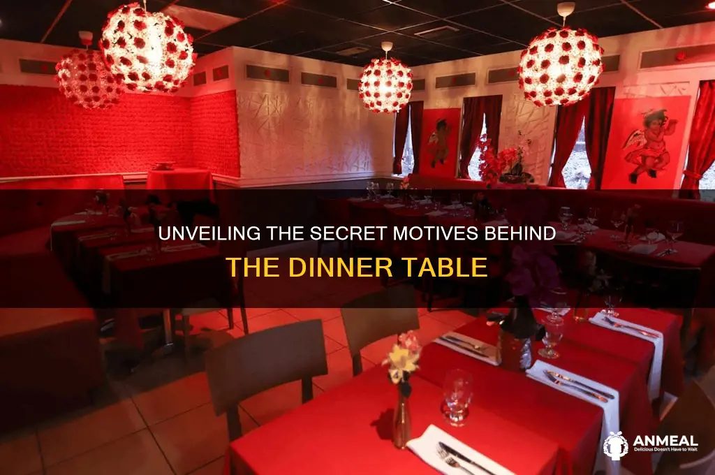 what is the hidden agenda in the dinner